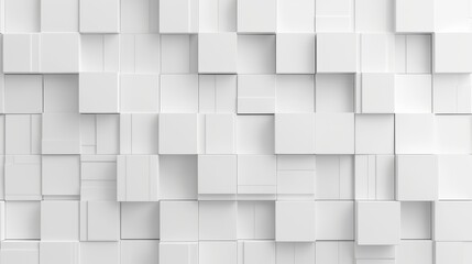 Poster - This is a title screen concept with a cube-like surface on an abstract background. A clean and modern pattern for a business slide. This is a 3d illustration.
