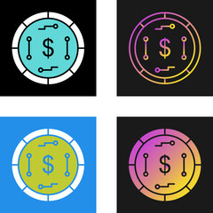 Sticker - Digital Currency Vector Icon