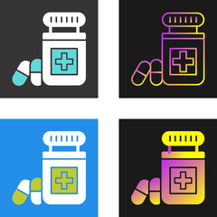 Sticker - Medicine Vector Icon