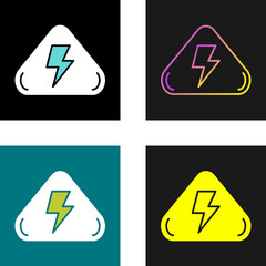 Poster - Electrical Hazard Vector Icon