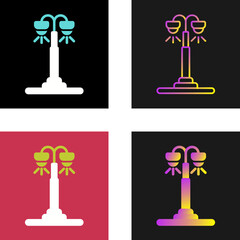 Sticker - Streetlight Vector Icon