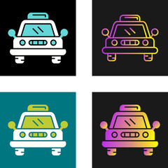 Sticker - Taxi Vector Icon