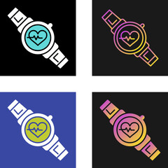 Wall Mural - Heart Rate Vector Icon