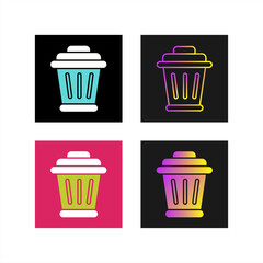 Canvas Print - Garbage Vector Icon