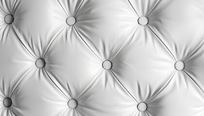 Poster - Luxurious background with white leather texture