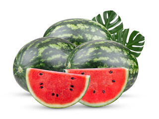 Wall Mural - watermelon isolated on transparent png