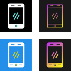 Sticker - Smartphone Vector Icon