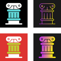 Sticker - Pillar Vector Icon