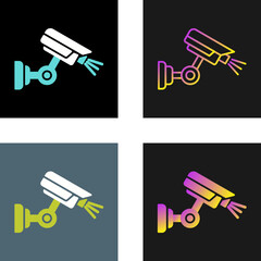 Wall Mural - Security Camera Vector Icon