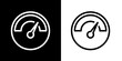 © FistaPrayudha - Speedometer icon. Business icon. Admin. Work Team. Black icon. Silhouette