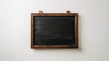 Poster - Mini blackboard mockup for adding content on white background Suitable for business and education