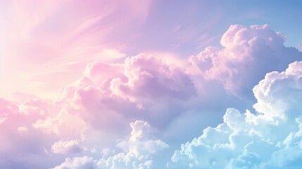sky and soft cloud with pastel color filter and grunge texture, nature abstract background, fantasy 