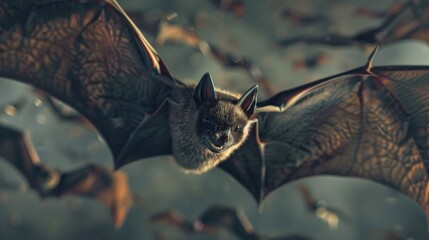 Wall Mural - Bat in flight