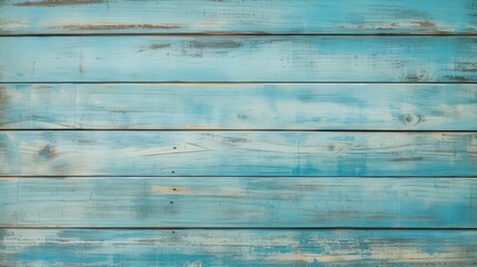 Weathered Blue Wooden Planks