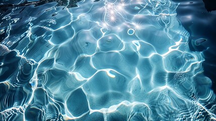 Wall Mural - a pool of water with a sun shining on it's surface