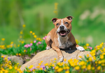 Canvas Print - staffordshire bull terrier