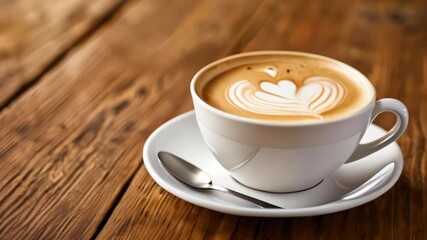 Wall Mural -  A heartwarming cup of coffee ready to be savored