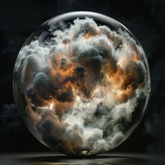 Wall Mural - Spectacular cosmic cloud explosion
