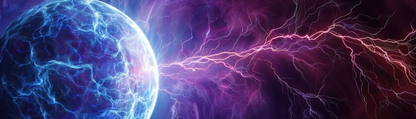 Wall Mural - Spherical electrical phenomena,