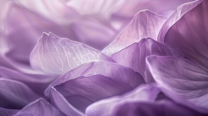 Canvas Print - Close up of gentle purple flower petals