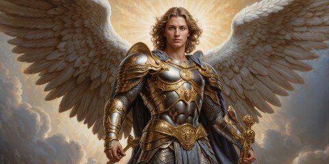 A portrait of an archangel