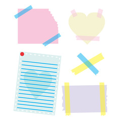 Pack conjunto de post it memo pad papelaria fofa coloridos