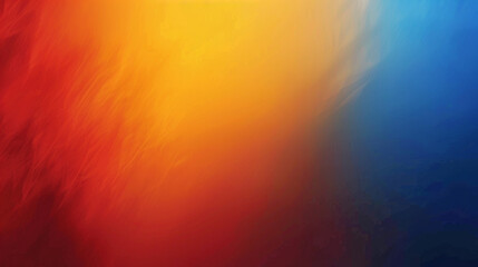 Wall Mural - Deep blue, orange-red, & yellow-orange gradient background. PowerPoint and Business background