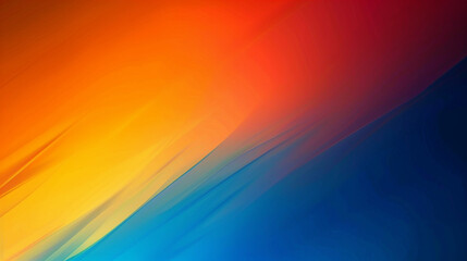 Wall Mural - Deep blue, orange-red, & yellow-orange gradient background. PowerPoint and Business background