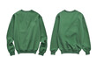 © Eomer2010 - Green sweatshirt with front and back view. Transparent background