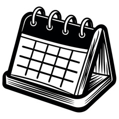 Aufkleber - a bright idea for a planning schedule with a flat style coloring pages