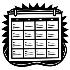 Aufkleber - a bright idea for a planning schedule with a flat style coloring pages
