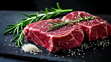 Sticker -  Deliciously marinated steak ready for the grill