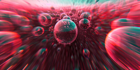 Poster - Abstract illustration of singularity concept. Origin of life. Space and science. Background image. Created with Generative AI technology.