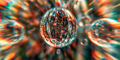 Poster - Abstract illustration of singularity concept. Origin of life. Space and science. Background image. Created with Generative AI technology.