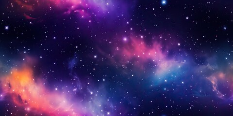 Wall Mural - ai generated. ai generative. color bright abstract space cosmic galaxy universe background with many
