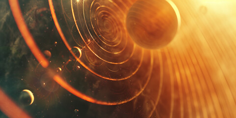 Poster - Abstract illustration of singularity concept. Origin of life. Space and science. Background image. Created with Generative AI technology.