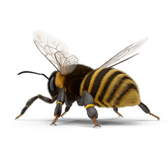 Bee on transparent background