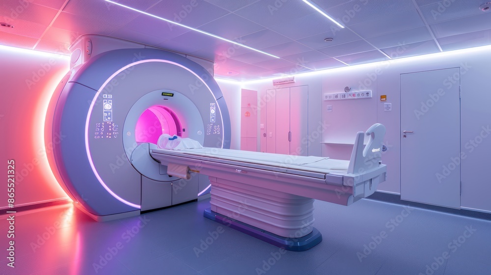 Mri Scanner Intersection How to do an MRI scan of the body using a tunnel scan Stock ...