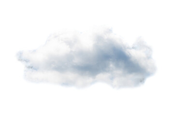 Wall Mural - Cloud on blue sky, one white cloud and sky in PNG isolated on transparent background