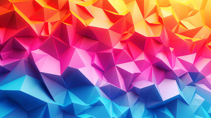 Abstract background with creative colorful polygon