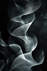 Poster - Creative interplay of light and dark shades, forming a balanced, abstract piece,