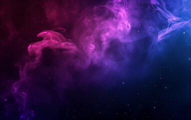 Wall Mural - amazing galaxy background with purple and blue colors