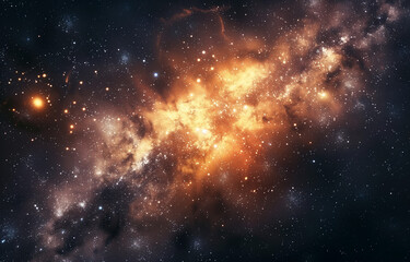 Wall Mural - the vastness of universe captured in an expansive