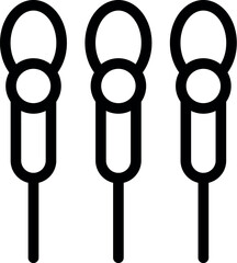 Poster - Three microphones icon symbolizing podcast, radio interview or audio recording