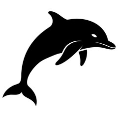 Sticker - dolphin isolated on white