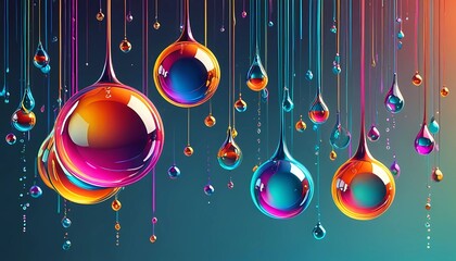 abstract background with drops