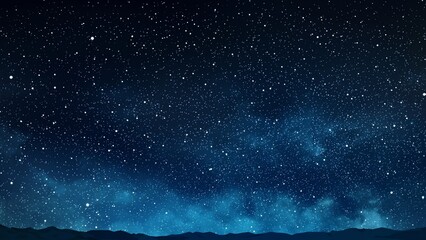Wall Mural - illustration starry night sky background
