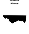 © David Zydd - Lauderdale County (Alabama) blank outline map