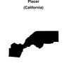 © David Zydd - Placer County (California) blank outline map