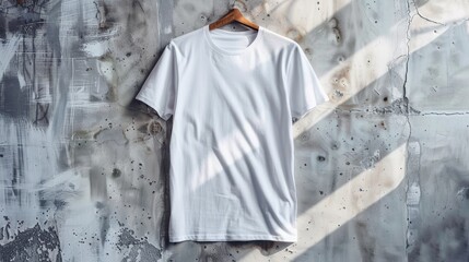 Blank White T-Shirt Mockup Template, Generative AI